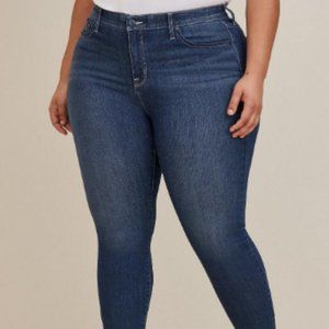 Torrid Sky High Skinny Jean - Premium Stretch Dark Wash 20 SHORT